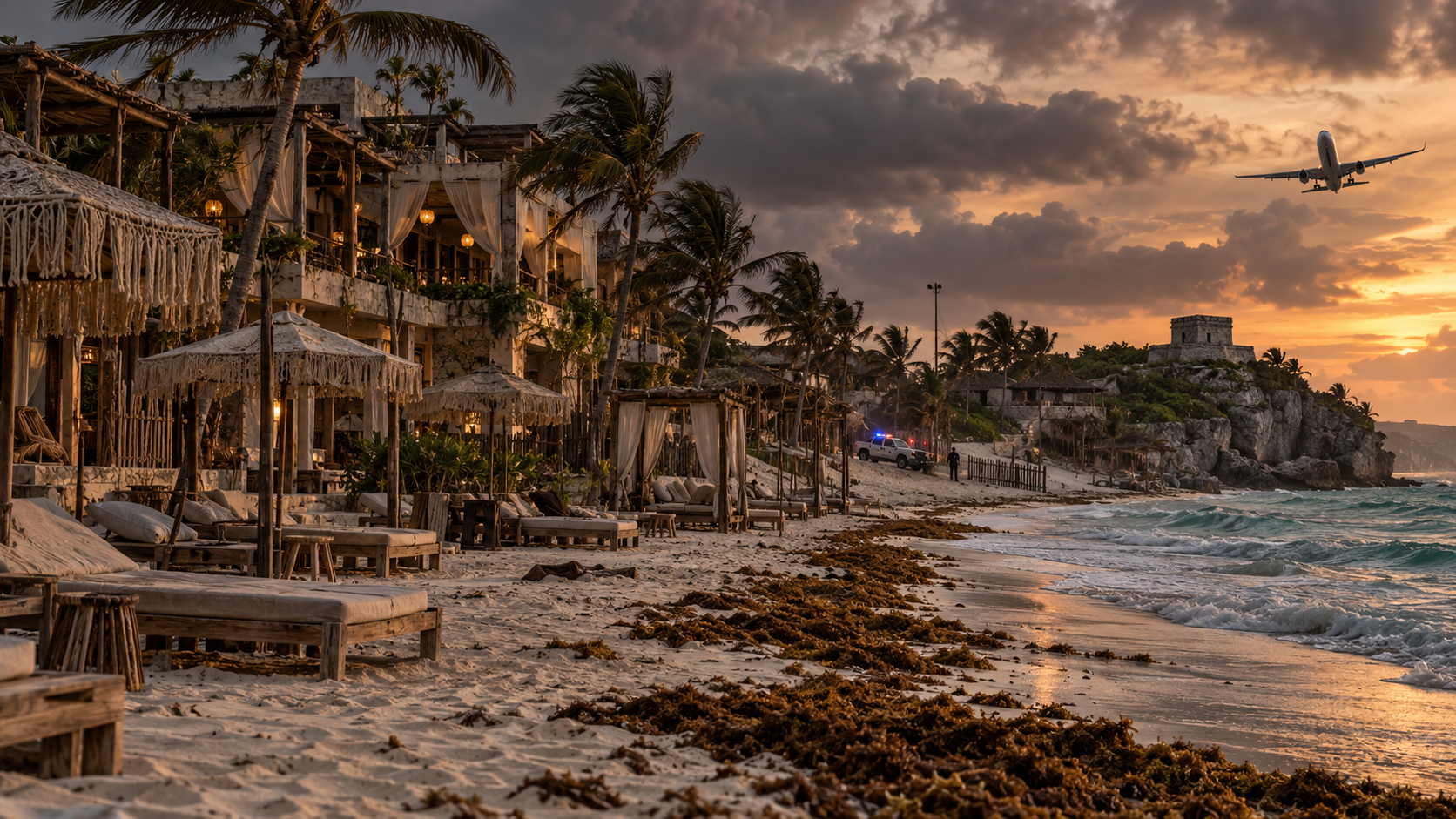 Tulum pierde turistas, vuelos y hoteles ante precios, sargazo y violencia